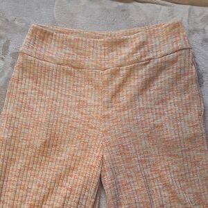 Olivia Vivian Multicolor Stretchy Knit Capri Pants